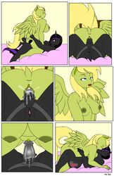 anthro blue_eyes comic cutie_mark end_page equine fan_character female friendship_is_magic horn mammal my_little_pony page_4 red_eyes runie thehotroom thunder_struck unicorn