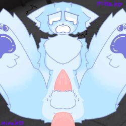 cum dick dildo furry ghost_fox_(kaiju_paradise) kaiju_paradise rape