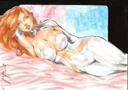 1girls ed_benes_studio emma_frost female female_focus female_only hi_res huge_breasts jeferson_lima long_hair looking_at_viewer marvel marvel_comics signature slutty_clothing slutty_outfit solo voluptuous voluptuous_female white_queen x-men