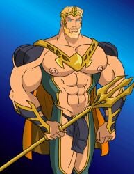 1boy animated aquaman aquaman_(series) arthur_curry bara big_cock big_penis bulge cape caucasian caucasian_male cock_cage dc flaccid flaccid_penis huge_cock huge_penis injustice male male_only mchlsctt709 muscles muscular muscular_male penis penis_outline solo solo_male superhero trident uncircumcised uncut veiny_penis