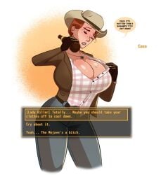 dialogue fallout fallout_new_vegas kingdong98 rose_of_sharon_cassidy solo solo_female tagme