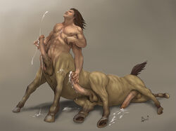 1boy abs animal_genitalia_on_humanoid balls centaur equine equine_taur frontal_taur_balls frontal_taur_genitals frontal_taur_penis horsecock_on_humanoid male male_focus male_only mammal masturbation multi_arm multi_balls multi_genitalia multi_leg multi_limb multi_pec multi_penis multi_taur muscular muscular_male penile_masturbation penis solo solo_focus taur triphallia