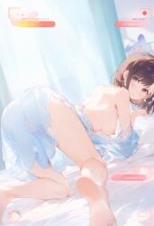 1girls ai_generated all_fours areola areolae ass ass_focus back back_view bed bedroom big_breasts blush breasts breasts_out brown_eyes brown_hair camera camera_pov camera_view clothed clothing doggy_style exposed exposed_breasts exposed_nipples female female_focus female_only high_resolution highres looking_at_viewer naked nipples on_all_fours on_bed partially_clothed partially_clothed_female partially_nude partially_undressed pov project_sekai pussy pussy_visible_through_clothes recording shinonome_ena sideboob solo solo_female solo_focus thighs tits_out uncensored undressed
