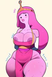 adventure_time ai_generated big_ass big_breasts princess_bubblegum repartz thick_thighs