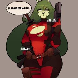 alien alien_girl alien_humanoid antennae ass big_ass big_breasts big_butt big_hips big_thighs breasts butt cosplay curvy curvy_ass curvy_body curvy_female curvy_females curvy_figure curvy_hips curvy_thighs deadpool deadpool_&_wolverine_(2024) deadpool_(cosplay) deadpool_(film) green_body green_hair green_skin hips huge huge_ass huge_breasts huge_butt huge_hips keltty_(srnava) marvel marvel_comics pawg srnava thick thick_ass thick_butt thick_hips thick_thighs thighs