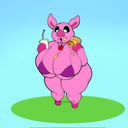 anthro anthro_on_anthro anthro_only black_sclera critters_(poppy_playtime) domestic_pig female furry_only mrlittlesheep no_humans picky_piggy_(poppy_playtime) pickypiggy pig pink_body pink_fur pink_skin poppy_playtime poppy_playtime_(chapter_3) sex smiling_critters solo tagme white_pupils