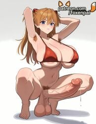 1girls 2025 ai_generated armpit_hair armpits artist_name asuka_langley_sohryu bikini blue_eyes blush breasts breasts breasts bust chest cock dick erection female female_pubic_hair foreskin foxenpai futanari gradient gradient_background hi_res high_quality high_resolution highres huge_cock large_penis long_hair male_pubic_hair mismatched_pubic_hair navel neon_genesis_evangelion newhalf patreon patreon_username penis precum pubic_hair red_bikini solo squatting stable_diffusion swimsuit testicles uncensored veins veiny_penis watermark