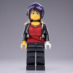 3d_render ai_generated big_breasts kyoka_jiro lego my_hero_academia
