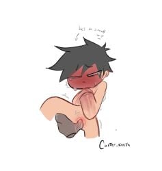blush carter_keeth cuntboy faceless_male fingering funkyguy funkytown_guy gay_male gore intersex no_hands open_legs pussy submissive tears