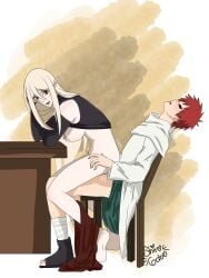 1boy 1girls blonde blonde_female blonde_hair blonde_hair_female boobs breasts female female_penetrated gaara hetero hetero_sex heterosexual kazekage male male/female male_penetrating male_penetrating_female naruto naruto:_the_last naruto_(classic) naruto_(series) naruto_bomb naruto_shippuden oc ocxcanon pointy_ears red_eyes sex straight straight_sex yumeshipping