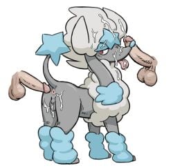 animal_genitalia animal_pussy anus bodily_fluids canid canine canine_genitalia canine_pussy cum cum_on_face denim_(artist) disembodied_penis erection female feral floppy_ears furfrou generation_6_pokemon genital_fluids genitals glans group human human_on_feral humanoid_genitalia humanoid_penis interspecies male male/female mammal nintendo penis pokemon pokemon_(species) pussy quadruped raised_tail tail tongue tongue_out trio zoophilia