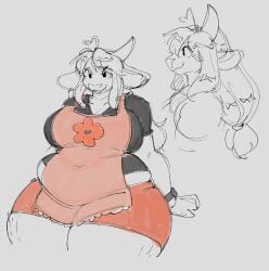 anthro bbw big_breasts breasts furry huge_breasts no_humans overweight saintsucrose tagme thick_thighs wide_hips