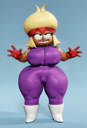 1girls 3d 3d_model ai ai_generated big_ass big_breasts big_butt blonde_hair boots carol_(ok_k.o.!_let's_be_heroes) carol_kincaid female female_focus female_only headband milf mother ok_k.o.!_let's_be_heroes red_headband seductive simple_background solo solo_female tagme thicc thick_ass thick_butt thick_legs thick_thighs voluptuous voluptuous_female vulkyasha_(style) white_boots