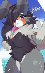 1girls anthro ass breasts cleavage female female_focus female_only fur furry furry_female furry_only mofumofumachine