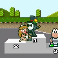 1girl 1st_place 2boys 2nd_place 3rd_place accurate_art_style animated anti_groove ass_out background blowjob blush brown_hair brown_hair_female completely_nude_female drinking eyes_closed feet_out fellatio female green_clothing green_koopa_troopa hands_on_knees hill koopa_troopa lisnotsfw looking_at_other male mario_(series) mario_circuit mario_kart mask masked naked oc_x_canon on_knees oral_sex outside outside_sex pixel_art pixelated podium princess_peach race_track road shy_guy sitting sitting_down sitting_on_knees super_mario_kart trees unseen_male_face watching_sex white_skinned_female