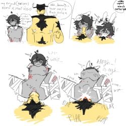 blood_on_face blood_stain forsaken_(roblox) friends fucked_silly koru mafioso mafioso_(dream_game) mafioso_(forsaken) roblox roblox_game self_upload tagme tagme_(artist) thick_thighs