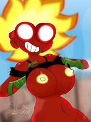 solar flare (peargor) from plants vs zombies by eleterno2001