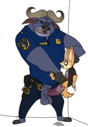 2boys anal anal_sex anthro balls bovine buffalo canine chief_bogo clothed_sex clothing disney dontbeazombie duo fennec finnick forced forced_yaoi fox gay male male_only mammal penetration penis rape yaoi zootopia