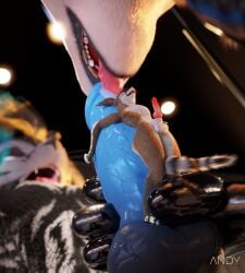 3d_(artwork) absurd_res cinema_4d_(artwork) clothing digital_media_(artwork) fluffy fur hair handwear hi_res knot knotting latex latex_clothing latex_handwear latex_legwear latex_skinsuit legwear male pose rexouium skinsuit tight_clothing vore