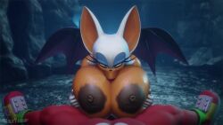 3d animated gigantic_breasts huge_breasts huge_cock knuckles_the_echidna male_pov paizuri pov rouge_the_bat sonic_(series) sound tagme video vulkyasha