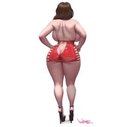 pauline from mario (series) by pinkdrawz