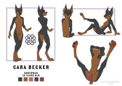anthro beckerdobermans breaking_benjamin_logo breaking_benjamin_tattoo breasts canid canine canis cara_becker celtic_knot claws clitoris color_swatch digital_media_(artwork) dobermann domestic_dog duo english_text female full-length_portrait genitals hi_res legs_up mammal model_sheet nipples nude pawpads pinscher portrait pubic_tattoo pussy sex simple_background stated_age stated_young tattoo text toe_claws vaginal_penetration vein white_background young_anthro