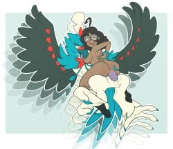 1animal 1anthro 1girls animal_genitalia animal_penis anthro anthro_male anthro_male_on_human_female anthro_on_human anthro_penetrating ass ass_focus avian avian_feet avian_humanoid avian_penis beak big_glasses black_hair black_hair_female brown-skinned_female brown_skin busty carrying carrying_partner completely_nude cowgirl_position curly_hair curly_hair_female decidueye feathered_wings feathers female feral feral_on_female feral_on_human feral_penetrating flying flying_sex game_freak genital_fluids glasses interspecies large_breasts licking_breast male male/female nude nude_female owl penetration penile_penetration penis_in_pussy pokemon pokemon_(species) pokephilia round_glasses sharp_teeth shiny_pokemon shiny_skin straight sucking_breasts sunny_(unshackled) suns_(artist) tears thick_thighs thighs tongue tongue_out unshackled vaginal_penetration wings