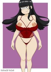 1girls alternate_version_available areolae big_breasts black_hair breasts female female_focus female_only freckles freckles_on_face garter_belt garter_straps huge_breasts lingerie long_hair looking_at_viewer maggie_(the_loud_house) nickelodeon nipples pale-skinned_female pale_skin satoshi_takei the_loud_house voluptuous voluptuous_female