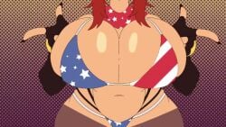 0cyclop 1girls american_flag_bikini animated big_ass big_breasts bikini huge_ass huge_breasts looking_at_viewer mp4 tagme th3cyclop video vshojo zentreya