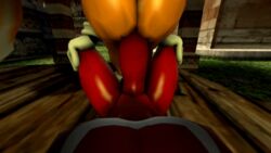 2016 3d anal anal_sex animated anthro ass big_ass canine darksorm duo echidna erection fox knuckles_the_echidna male mammal monotreme nude penetration penis pov sex sonic_(series) tails yaoi