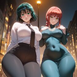 fubuki (one-punch man) from chainsaw man