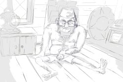disney_xd elderly gooning gravity_falls grunkle_stan male male_only older_male solo_male stanley_pines