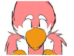 animated avian avian_(starbound) beak beakjob cute feathers fellatio flipnote looking_at_viewer loop maladash male oral penis red_feathers sex starbound vast_white video_games yaoi