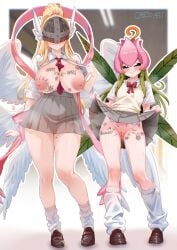 angewomon from digimon by cheesoart