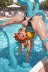 1futa ai_generated anal autofellatio blowjob bondage futanari huge_cock intersex kasumi_(pokemon) large_penis misty_(pokemon) no_sound penis pokemon solo tagme tentacle_rape video