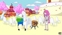 adventure_time backpack bag blonde_hair female finn_the_human human jonnyjonnino male pale_skin princess_bubblegum public