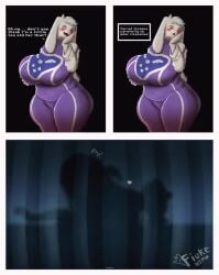 age_difference animated anthro anthro_on_human bed bedroom_sex bouncing_ass chubby_female clapping_cheeks comic fiuke heart_symbol huge_ass huge_breasts implied_sex kissing musi_cassie plap rough_sex silhouette size_difference sound sound_edit tagme text thick_thighs toriel undertale video