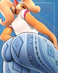 1girls 3d anthro ass bandicoot big_ass blonde_hair bottom_heavy bubble_butt clothing coco_bandicoot crash_(series) dat_ass fat_ass female female_only flare_pants forbidden_pants huge_ass large_ass massive_ass png sala3d solo thick_ass thick_thighs wide_hips