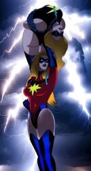carol_danvers chains defeated_heroine female females_only fully_clothed_female karla_sofen lifting_person lighting long_blonde_hair marvel marvel_comics moonstone_(marvel) ms._marvel ms._marvel_(carol_danvers) the_avengers:_earth's_mightiest_heroes webart20