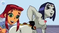 animated boomerang_(tv_network) cartoon_gonzo cartoon_network dc dc_comics koriand'r rachel_roth raven_(dc) raven_(teen_titans) starfire starfire_(teen_titans) tagme teen_titans video warner_brothers