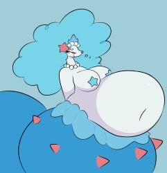 bbw big_breasts breasts cleavage female huge_breasts overweight pokemon pokemon_(species) primarina swallowpancakes tagme thick_thighs wide_hips