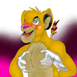 cub disney fur furry furry_only male_only mundo09 simba tagme the_lion_king