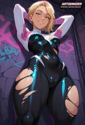 gwen stacy from marvel by artoonizer