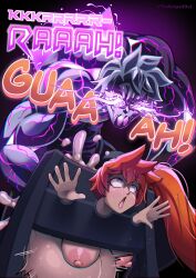 1boy 1girls 2024 cum_in_pussy cumflated_belly cumflation deep_penetration dialogue drug english_text hi_res high_resolution highres inflation kendou_itsuka my_hero_academia quirk_(mha) rape roid_rage scared scopedout stockade stomach_bulge tetsutetsu_tetsutetsu text