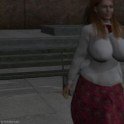 1girls 3d animated fusion girl huge_ass huge_breasts ovidius_naso tagme transformation video