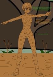 1girls atlus breasts completely_covered_in_mud completely_naked completely_nude covered_in_mud dirty dirty_girl edit female mud muddy naked nipples nude persona persona_4 redguy7 satonaka_chie solo tagme
