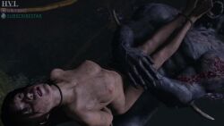 1girls 3d animated bouncing_breasts breasts chest_bulge dead dead_by_daylight death defeated defeated_heroine dirty female female_death fucked_senseless fucked_silly game_over hvlsfm interspecies jiggling_breasts lara_croft lara_croft_(survivor) lifted lifting_person male male/female minotaur monster monster_on_female naked naked_female necrophilia raped_by_monster raped_female realistic restrained sex short_video shorter_than_30_seconds snuff sound source_filmmaker stomach_bulge tagme the_oni_(dbd) tomb_raider tomb_raider_(survivor) tummy_bulge video video_games