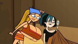 big_breasts breasts cartoon_network female female_focus female_only gwen_(tdi) huge_breasts large_breasts lindsay_(tdi) screenshot_edit sl8d3 tagme total_drama_island