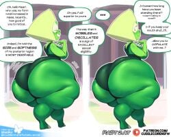1girls 2025 alien alien_girl alien_humanoid alternate_ass_size alternate_body_type alternate_breast_size artist_name ass ass_body ass_jiggle back_view big_ass big_breasts blonde_hair bodysuit bottom_heavy breasts busty calves cartoon_network closed_eyes clothed clothed_female clothing cuddlecore curvaceous curvy embarrassed english_text eyewear female fully_clothed gem_(species) gigantic_ass gigantic_thighs green_body green_clothing green_skin grin hair hi_res huge_ass huge_thighs humanoid jiggle jiggling_ass large_ass large_breasts legs_together looking_at_viewer looking_back looking_back_at_viewer medium_hair motion_lines offering peridot_(steven_universe) shortstack skin_tight skindentation smile smiling solo standing steven_universe talking_to_self talking_to_viewer teeth text thick_thighs thighs visor wide_hips wobbling_ass