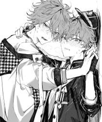 after_kiss brother brother_and_brother brother_fucking_brother brothers caught hiiro_amagi incest kabedon kissing rinne_amagi